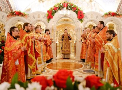 25.04.2025. Божественная литургия в  кафедральном соборе Рождества Христова